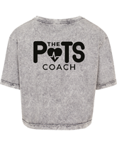 The Pots Coach Acid Wash Crop Top